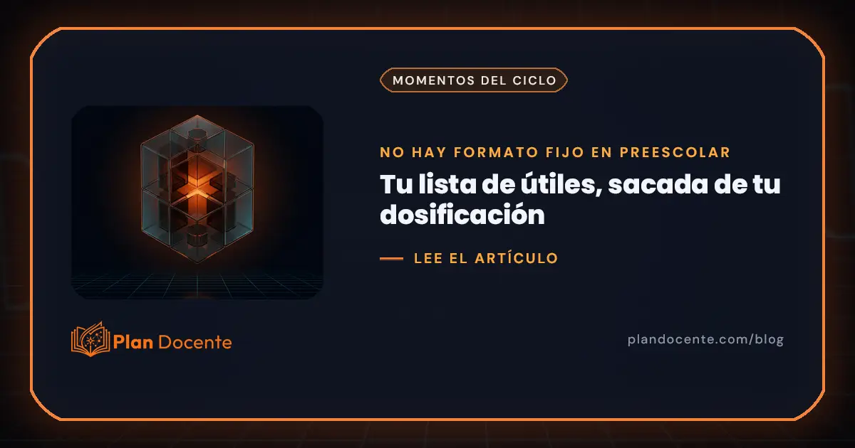 La lista de útiles en preescolar: qué pedir según tus proyectos