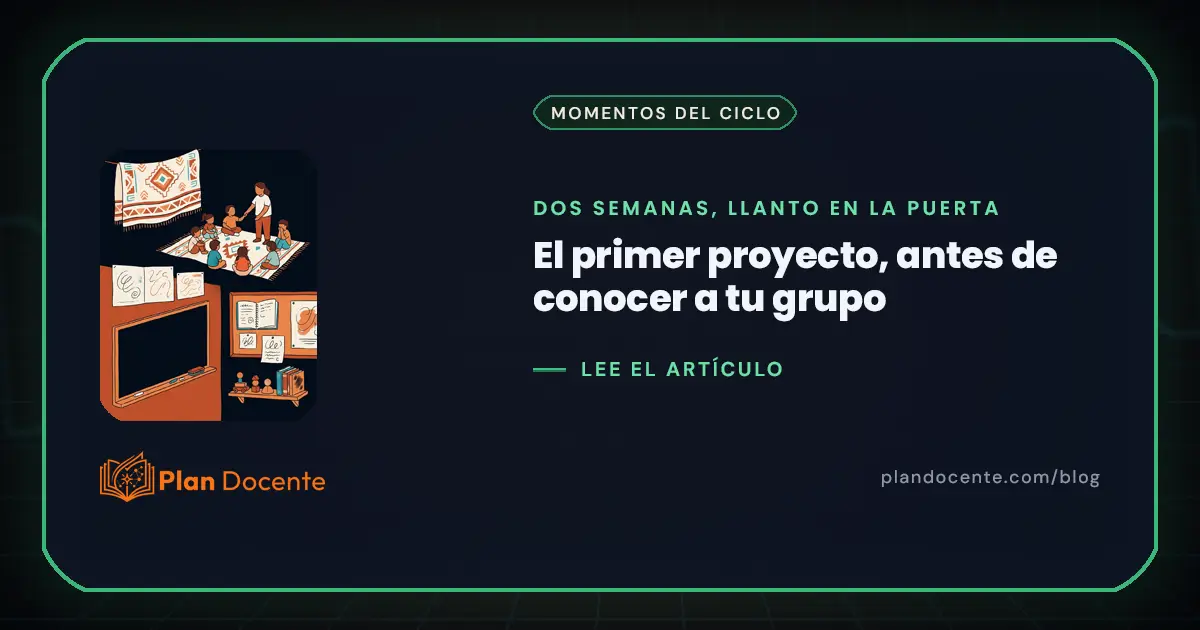 Primer proyecto de preescolar en el periodo de adaptación