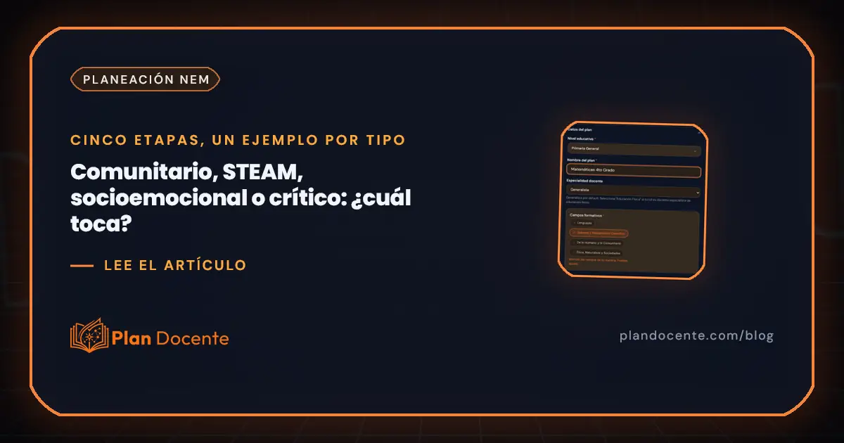 Los cuatro tipos de proyectos NEM: ejemplos y etapas