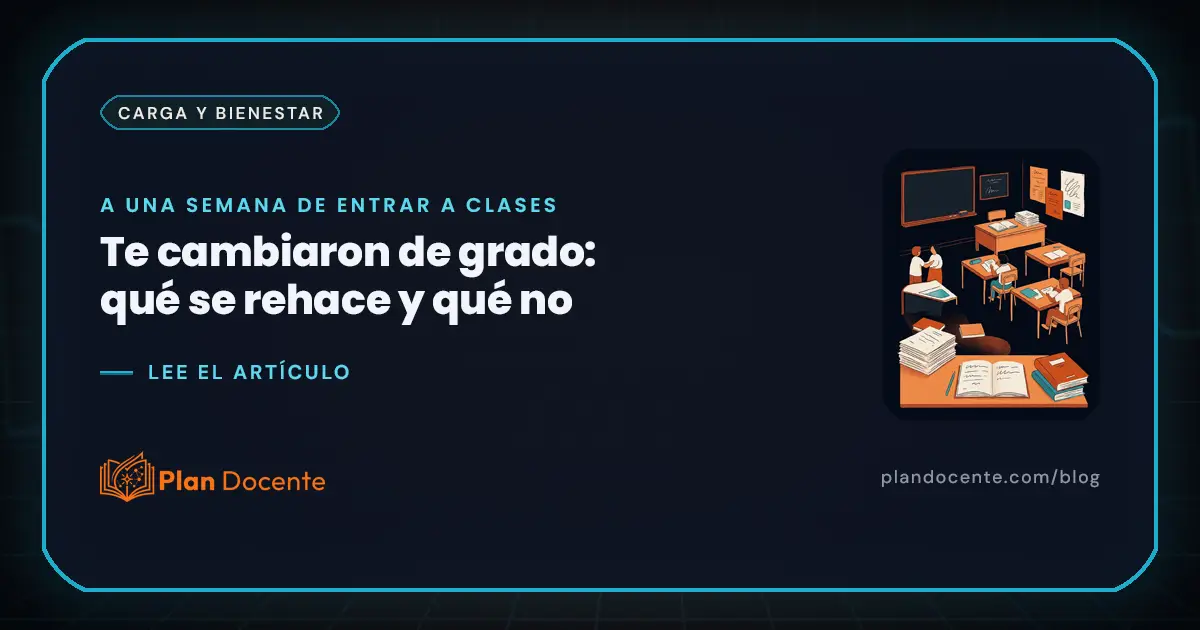 Cambio de grado a última hora: qué se rehace y qué no