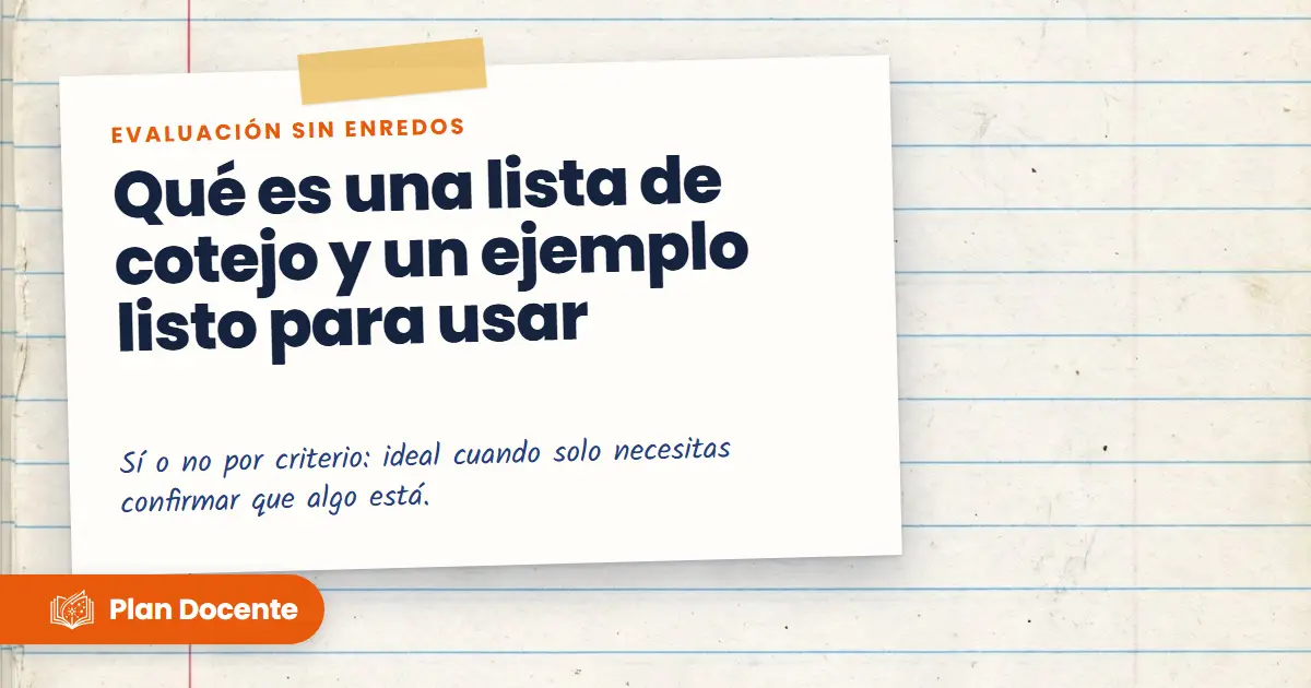 ¿Qué es una lista de cotejo? Ejemplo listo para usar