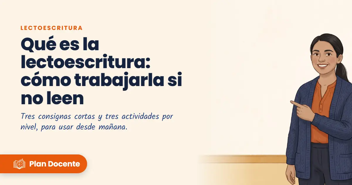 Qué es la lectoescritura: cómo trabajarla si no leen