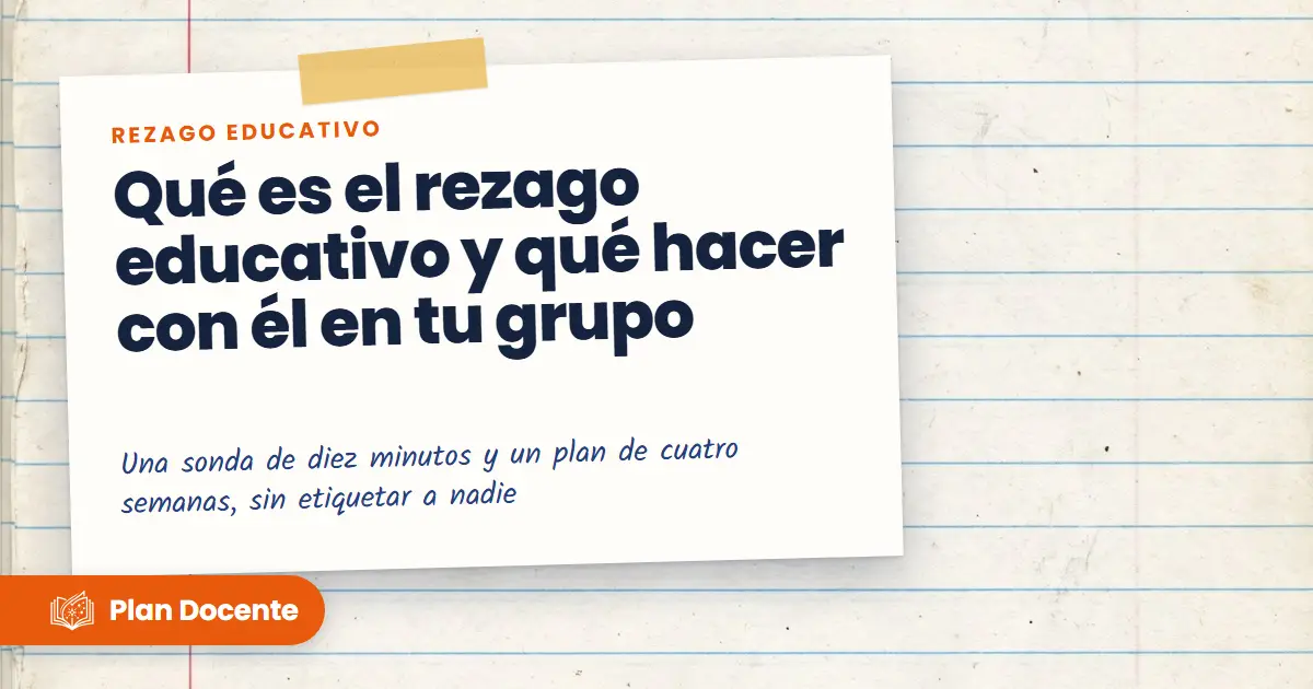 Qué es el rezago educativo y qué hacer con él en tu grupo