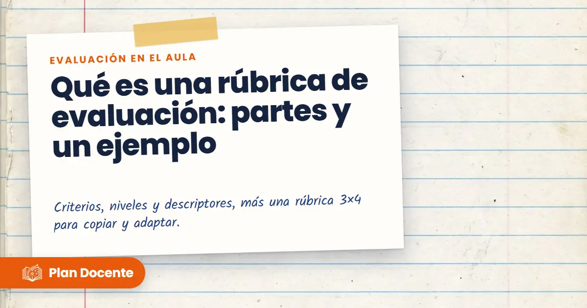 ¿Qué es una rúbrica de evaluación? Partes y un ejemplo